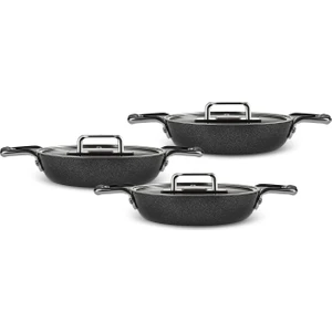 Swiss Crystal Mastermaid 6 Parça Sahan Set Shiny Black