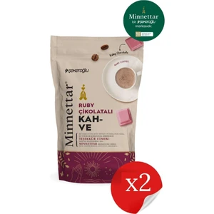 Minnettar Ruby Çikolatalı Kahve 2 x 200 gr ( 2 Paket )