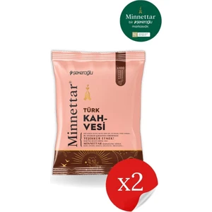 Minnettar Türk Kahve 2 x 100 gr ( 2 Paket )