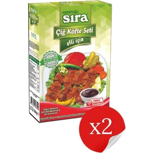 Sıra Çiğ Köfte Seti Etli 2 x 500 gr ( 2 Paket )