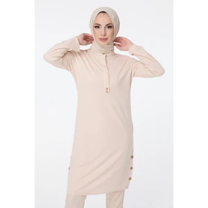 Bej Tesettür Tunik 13015