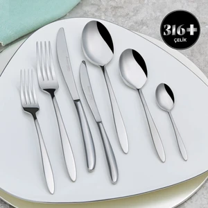 Athena Elegance 316+ 84 Parça 12 Kişilik Çatal Kaşık Bıçak Takımı