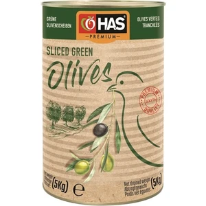 Has Premium Dilimlenmiş Yeşil Zeytin 5/1