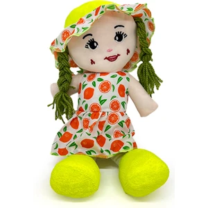 Oyuncak Bez Bebek - Portakal Desenli 40CM