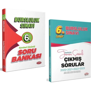Data Yayınları 6. Sınıf Bursluluk Sınavı Soru Bankası - Editör  Tamamı Çözümlü Çıkmış Sorular