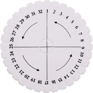 Yuvarlak ve Kare Bilezik Örgü Disk Disk Kordon Boncuk Dokuma Tahtası Yuvarlak (Yurt Dışından)