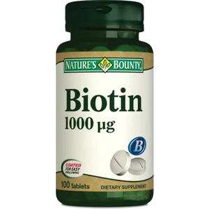 Nature's Bounty Biotin 1000 mcg 100 Tablet