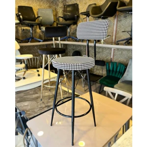 Yeni Tasarım Mila Bar Sandalyesi 65 cm Kazayağı Kumaş.90 ile 99 cm Arası Ada&masalara Uyumlu