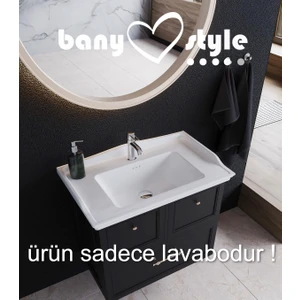 Seramik Cerastyle Kapadokya 80cm Etajerli Lavabo