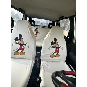 Mickey Mouse Oto Servis Kılıfı Beyaz