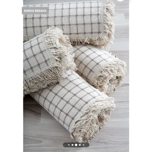 Miss Linda Home Collection Pamuklu Buldan Işi Berjel Takımı Örtüsü (Koltuk Kollarını Örtmeyen Oturma Grubu Takımı)