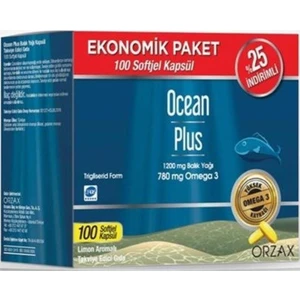 Ocean Plus Omega3 1200 Mg 100 Soft Jel Kapsül Ekonomik Paket
