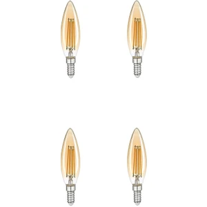 LED Filament Rustik Ampul 6W Gün Işığı - 4 Adet