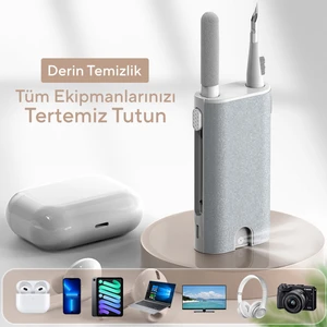 C02 Tüm Elektronik Cihazlarla Uyumlu Temizlik Kiti  Çok Fonksiyonlu Telefon Kulaklık Klavye ve Ekran Temizlik Kiti Temizleme Seti Temizlik Aparatı