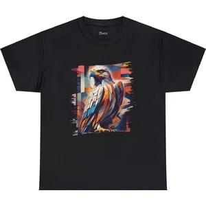 Blue Cometis Kartal Tasarımlı Unisex T-Shirt