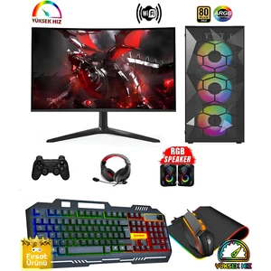 RTX27 Ryzen 5 5500 32GB Ddr4 1tb SSD RTX3060 12GB 23.6" Oyuncu Masaüstü Bilgisayar