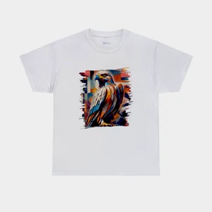 Blue Cometis Kartal Tasarımlı Unisex T-Shirt