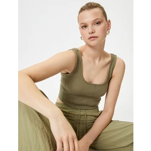 Crop Atlet U Yaka Askılı