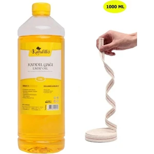 Dünya Magnet Kandillo Sarı Kandil Yağı İç Mekan 1 Lt. + 50 cm Fitil