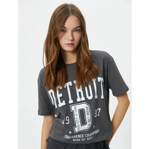 Kolej Tişört Kısa Kollu Pamuklu