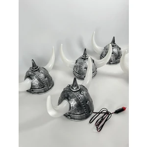 Ahmet Otomotiv Torpido Önü Viking Şapkası Sarı-Turuncu Işıklı 12V-24V