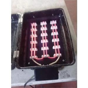 Tel Rezistanslı Elektrikli Emaye Izgara Mangal Barbekü Büyük Boy