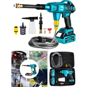 Alman X-Series 999 Vf 20 Ah 100 Bar Kömürsüz Motor Şarjlı Oto Yıkama Makinesi Çift Akülü