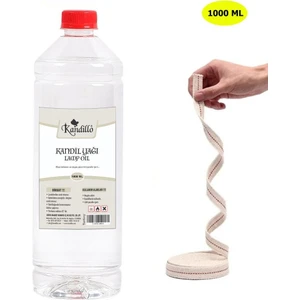 Dünya Magnet Kandillo Şeffaf Kandil Yağı İç Mekan 1 Lt. + 50 cm Fitil