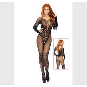 Kadın Fantezi File Detaylı Dantelli Gece Kıyafeti Özel Kostüm Fantazi  Vücut Çorabı Bodysuit