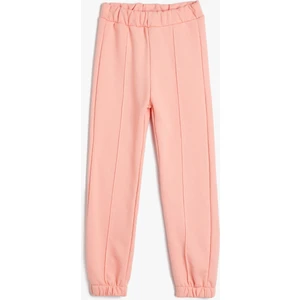 Basic Jogger Eşofman Altı Nervürlü Beli Lastikli Pamuklu