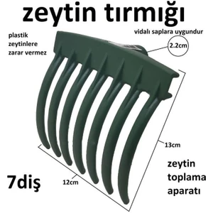 Tiesa Home 3 Adet Plastik 7 Dişli Bahçe Zeytin Toplama Tırmığı