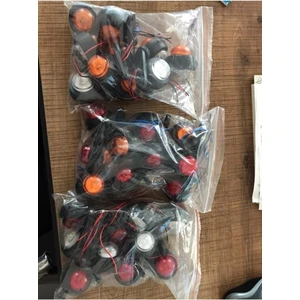 Ahmet Otomotiv Mini LED Takoz Lamba Sarı Kırmızı 10 Ad Mini LED Takoz Lamba