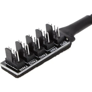 Fan Çoklayıcı Kablosu 4 Port Y Pwm Splitter 4 Pin Cpu 12V Switch Ide Molex 4353