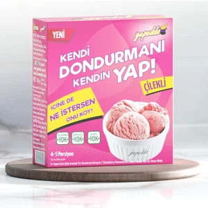 Ev Yapımı Için Çilek Aromalı Dondurma Tozu