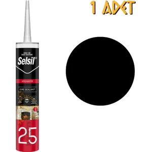 Isıya Dayanıklı Ateş Mastiği Siyah 300 Ml. - 1 Adet