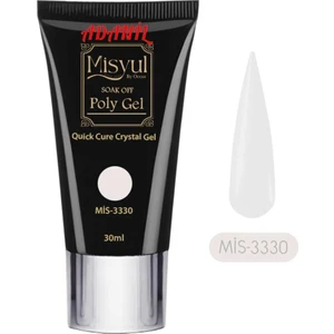 Misyul Profesyonel 30 ml Rakı Beyazı Poly Gel 3330 Akrilik Jel