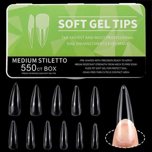 Yeni Nesil Medium Stiletto Jel Tips Kolay Kullanım Hızlı Işlem 550 Adet