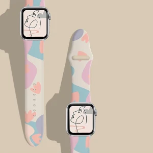 Psgt Psgt silikon Kordon Apple Watch Uyumlu 38-40-41MMSERI1/2/3/4/5/6/7/8/9/HMS 2024/