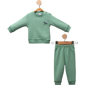 Puro Cotone Bebek Ikili Takım Yeşil
