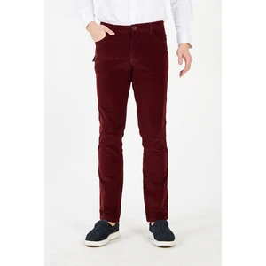 Daniel Voi Kadife Bordo Erkek Regular Fit Pantolon