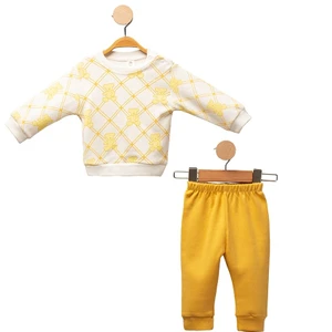 Puro Cotone Bebek Ikili Takım Sarı