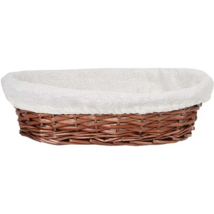 Kumsal Mutfak Hasır Bezli Oval Sepet 24 cm (ES-2417R)