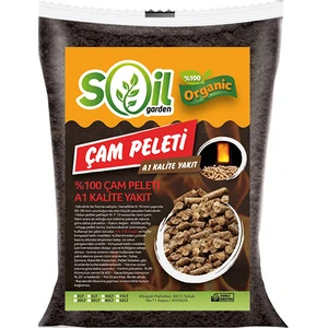 A1 Kalite Yakıt İçin 50 Lt Soil Garden %100 Çam Peleti