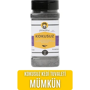 pawdaz Kokusuz - Aktif karbon ve siyah çay özlü kedi kumu kokusu giderici (500 ml. / 300 Gram ± 25 g)