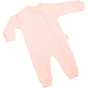 Tiny Joy Kids Uzun Kollu Kenardan Çıtçıtlı  Pamuklu Bebek Tulum