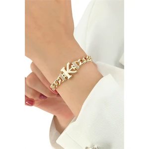 ÇLK Accessories K Harf Zirkon Taş Bileklik