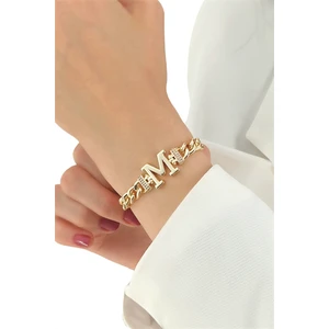 ÇLK Accessories M Harf Zirkon Taş Bileklik