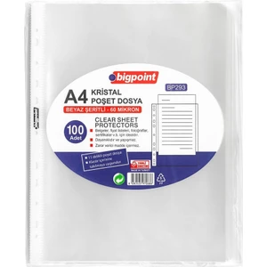 Poşet Dosya Kristal 60 Mikron 100'lü Paket