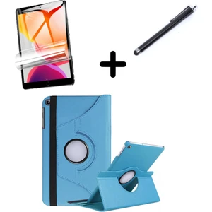 Samsung Galaxy Tab A11 Plus / A9 Plus 11inç X230 X210 Kılıf Dönen Tablet Kilifi Ekran Koruyucu+Kalem