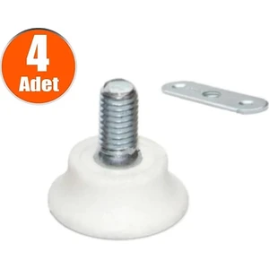 Küçük Bingo Ayak Beyaz 4 Adet Sac ve Vida Dahil